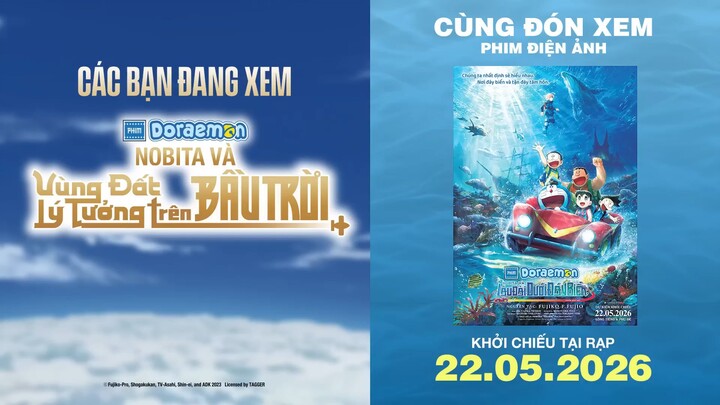 doraemon movie vùng đất lý tưởng trên bầu trời  lồng tiếng