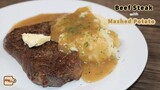 Beef Steak with Mashed Potatoes Recipe