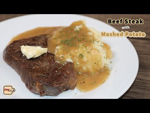 Beef Steak with Mashed Potatoes Recipe