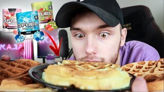 Trying The BEST Energy Waffles?