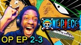 ZORO AND LUFFY MEET FOR THE FIRST TIME!! | One Piece EP 2-3 REACTION!! |