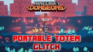 Portable Totem of Regeneration/Shielding Glitch, Minecraft Dungeons