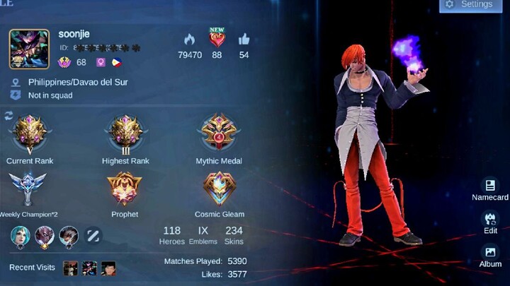 Mlbb King of Fighter Guinevere " Athena Asamiya "