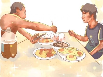 ชายหนุ่มพาลูกศิษย์ที่ตัวเปื้อนน้ำมันเต็มตัวกลับบ้านกินข้าวกลางดึก ตอนอายุแค่ 17 เขากลายเป็นหัวหน้าคร