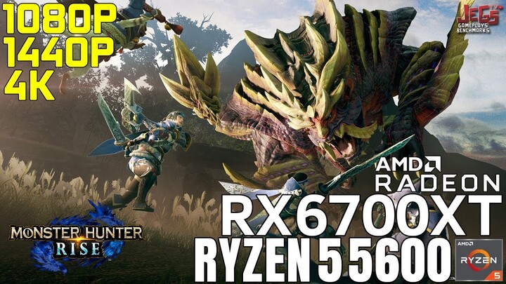 Monster Hunter Rise | Ryzen 5 5600 + RX 6700 XT | 1080p, 1440p, 4K benchmarks!