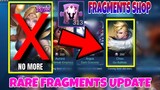 FRAGMENTS SHOP AUGUST 26 2020 UPDATE | RARE FRAGMENTS CHANGES |MLBB
