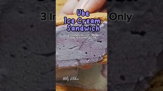 Ube Ice Cream Sandwich - 3 Ingredients Only #easyrecipe #easydessert #homemaderecipe #metskitchen