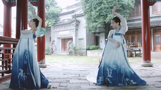 [ท่าเต้นต้นฉบับ] พายเรือในหมอก | ภูเขาและแม่น้ำเปรียบเสมือนหมึก และหมอกและฝนไหลลงสู่ทางใต้ของแม่น้ำแ
