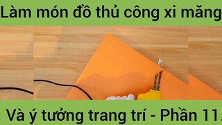 Làm món đồ thủ công xi măng ý tưởng trang trí #11