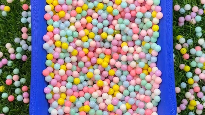 Baby Doll Bath Time �� Colorful Beads & Satisfying ASMR Sounds! #shorts #asmr