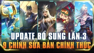 Liên Quân 9 Chỉnh Sửa Tướng [Update] BỔ SUNG LẦN 3 PHIÊN BẢN KỶ NIỆM 5 NĂM TNG