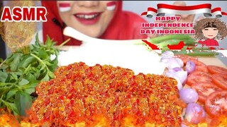 ASMR AYAM GEPREK| lalapan mentah|COLLAB @Asmr Natasya @Ambu FoodStories @YashEat - ASMR @Rheny_ ASMR