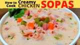 CREAMY CHICKEN SOPAS l How to cook Filipino Macaroni Soup l by Minang's Kitchen