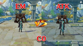 C0 Alhaitham EM Sands vs ATK Sands!! which is the best? Gameplay COMPARISON!!!