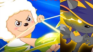 Lazy Sheep shoots more and more suns, Big Gray Wolf eats crazy spicy snacks in the elemental trial