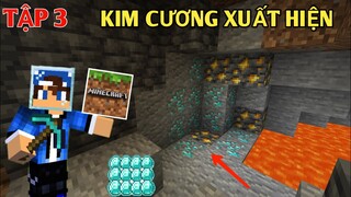 TẬP 3 | Sinh Tồn Minecraft Pe 1.17 | Mình Đi Tìm Thấy Những Viên Kim Cương Đầu Tiên...!!