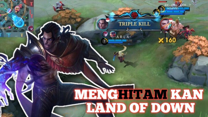 Menghitamkan land of down menggunakan brody😋