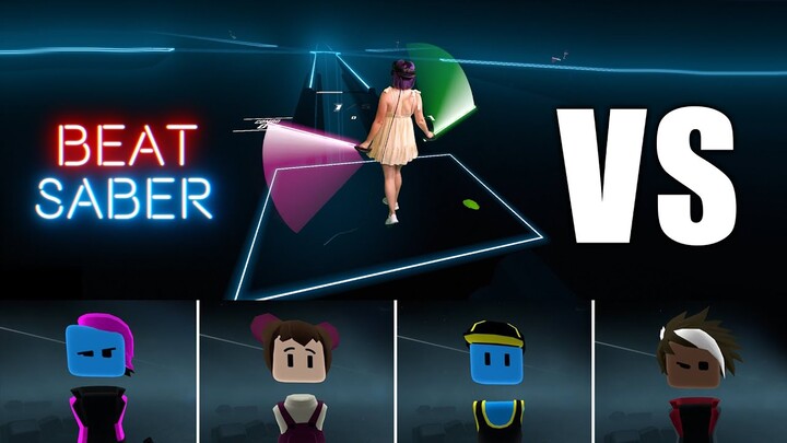 Versing RANDOMS in Beat Saber MULTIPLAYER