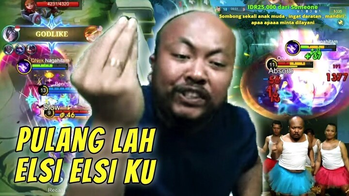 DI TINGGAL ELSI PASCOL SAMPE FRUSTASI MARAH MARAH !!!