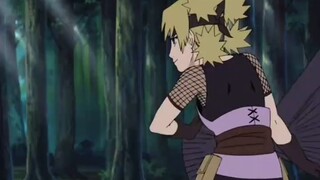 Konohamaru uses the Rasengan to attack Temari but is stopped by Shikamaru