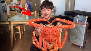 Lần Đầu Ăn Cua Hoàng Đế Mừng 1 Triệu Sub - Cua Khổng Lồ King Crab 3Kg