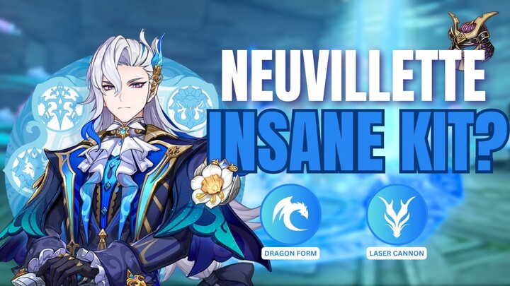 HUGE NUMBERS!!! NEUVILETTE  KIT EXPLANATION, ANALYSIS & MY THOUGHTS, GAMEPLAY | F2P HYDRO ARCHON