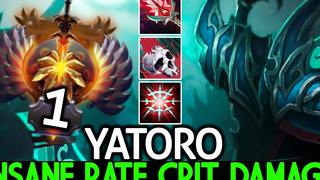 YATORO Phantom Assassin อันดับ 1 อันดับ 12K MMR อัตราบ้าคลั่ง Crit Dota 2