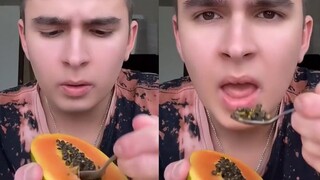 I cracked dragon fruit with my bare hands and ate papaya seeds with big mouthfuls. I felt terrible..