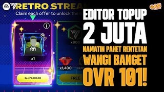 EDITOR TOPUP SAMPE 2 JUTA BUAT BUKA PAKET RENTETAN!! #fcmobile #openpack