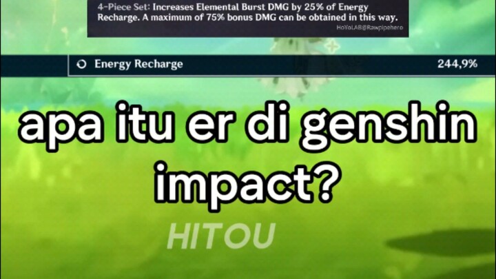 apa itu energy recharge di genshin impact?🤔