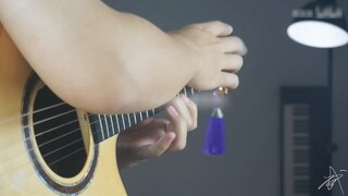 One-handed Guitar Challenge พบกับจิ๋วโคนันBGM กีตาร์เวอร์ชั่นเบิร์นสูง