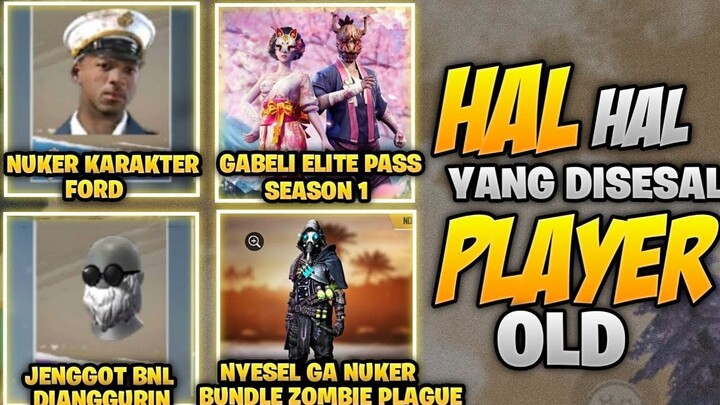 Hal-Hal Yang Disesali Player OLD Di Game Free Fire