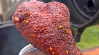 The Whole Process of Smoked and Grilled Spicy Turkey Legs