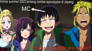 Bukannya panik, MC anime satu ini malah senang kena serangan para zombie🫠! Zom 100 - anime review