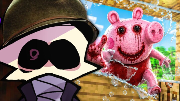 Sobrevivimos a PEPPA PIG MALDITA en Minecraft 💀 | Zeckr0