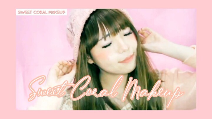 KAWAII CORAL MAKEUP #TUTORIAL