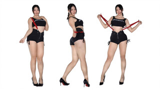 [Vertical screen] Red strap dance