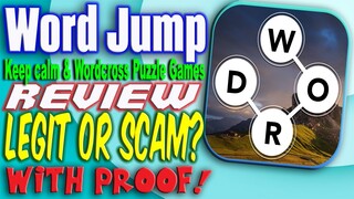 Word Jump  - Keep calm & Wordcross puzzle game App Review | Legit or Scam? | With Proof