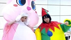 Phiên bản dễ thương nhất! TWICE Nayeon x Son Chaeyoung phiên bản thỏ bơm hơi Thử thách!
