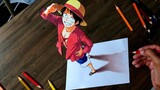 Luffy 3D (ONE PIECE) | Anime Drawing