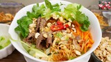 PHỞ BÒ TRỘN - Cách nấu Phở Bò Khô trộn với nước Sauce Phở thơm ngon by Vanh Khuyen