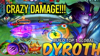 CRAZY DAMAGE!! Dyroth Best Build 2022 - Build Top 1 Global Dyroth - MLBB