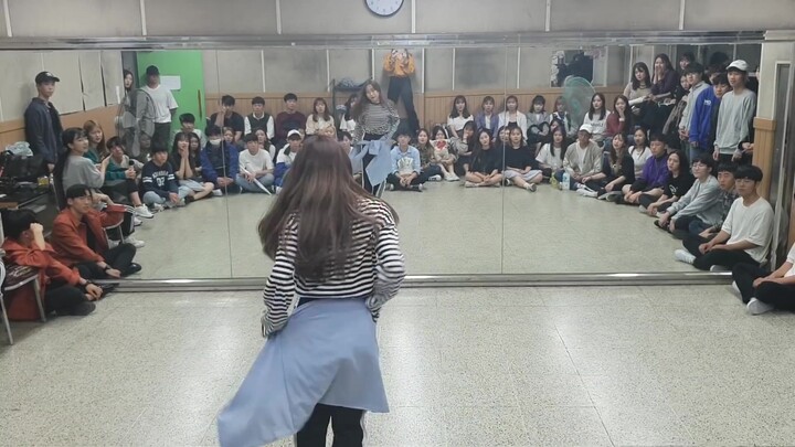 Club students danced to "Sorry Not Sorry"