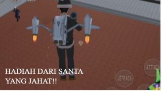 SANTA CLAUS NYA JAHAT!! NGASIH HADIAHNYA KOK BEGINIAN? - SAKURA SCHOOL