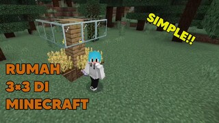 TUTORIAL BUAT RUMAH 3×3 DI MINECRAFT