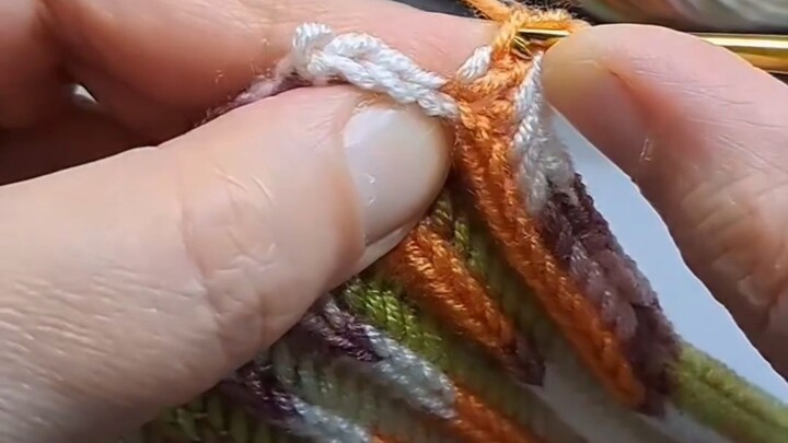 勾针教程：教你织出独一无二的高级半长针！Unique Half Double Crochet Stitch Tutorial!