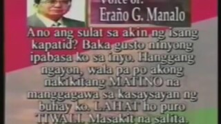 Bakit Lagi kayo nagbabanggaan ni Manalo - Old Vid of Ang Dating Daan Program