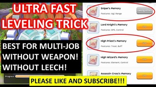 ULTRA FAST LEVELING TRICK IN RAGNAROK MOBILE EPISODE 7