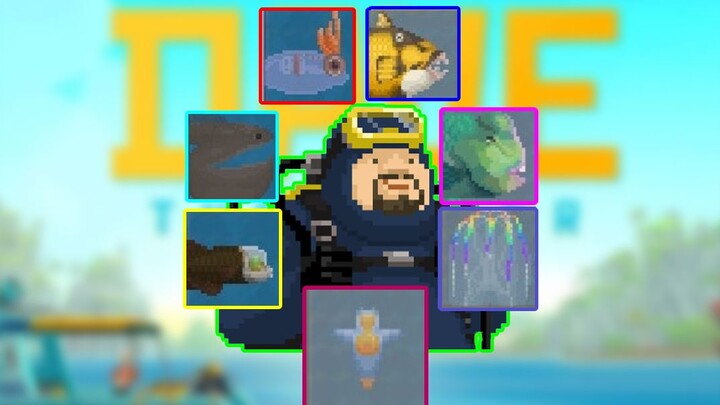 【Hình dáng thật sự】của một số loài cá kỳ diệu: “Dave the Diver”