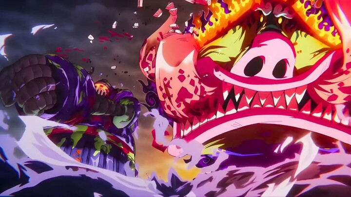 Emeth (Iron Giant) Punches Saint Marcus Gear 5 Luffy & Bonney vs Saint Marcus Ma